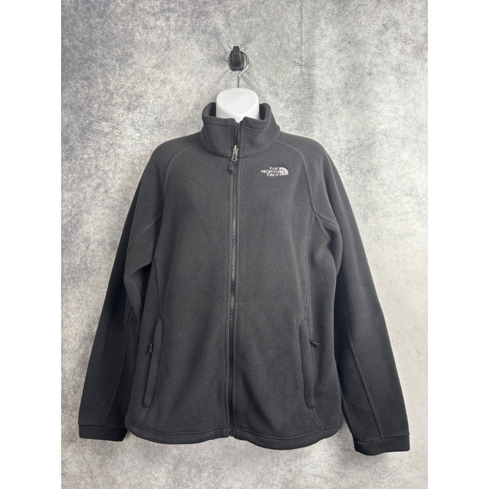 The North Face Women's Fleece Full Zip Jacket Coat in Black Size Large